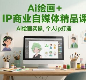 AI绘画+IP商业自媒体精品课 零基础实操及个人IP变现教程-雨叶虚拟资源网