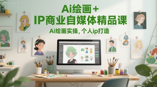 AI绘画+IP商业自媒体精品课 零基础实操及个人IP变现教程