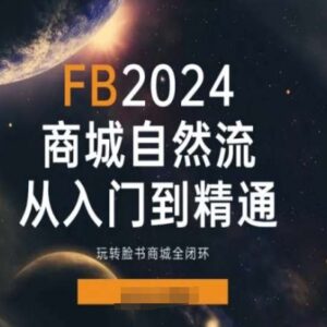 2024Facebook商城自然流运营指南 从入门到精通全闭环教程-雨叶虚拟资源网
