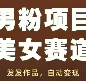 男粉美女赛道实操教程 零基础获流全自动变现玩法指南-雨叶虚拟资源网