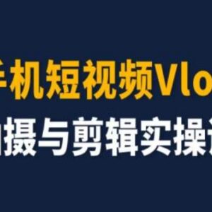 零基础手机短视频Vlog拍摄剪辑实操课 含变现运营全流程干货-雨叶虚拟资源网