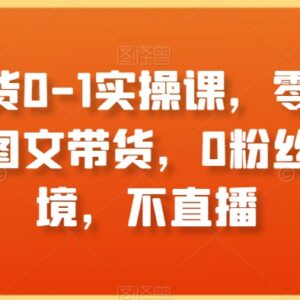 零基础抖音图文带货0-1实操课程 0粉丝无需出镜直播即可上手-雨叶虚拟资源网