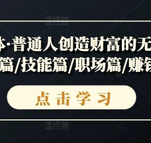 超级个体全系列课程 普通人职场提升财富增长学习指南-雨叶虚拟资源网