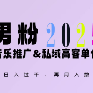 2025年男粉私域变现最新玩法 落地实操可实现日入千元-雨叶虚拟资源网