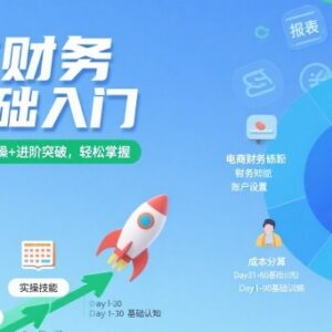 零基础电商财务入门教程 覆盖认知实操进阶全阶段知识点-雨叶虚拟资源网