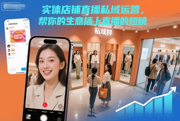 实体店直播私域运营教程 零基础掌握店播获客成交全链路玩法
