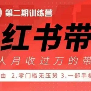 小红书带货42天训练营2.0版 多人群可学的副业增收实操课程-雨叶虚拟资源网