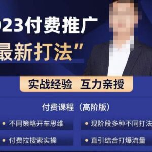 2023淘宝付费流量最新打法 覆盖直通车引力魔方全链路实操教程-雨叶虚拟资源网
