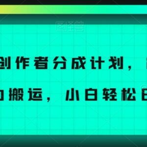 企鹅号冷门创作者分成计划玩法解析 搬运操作小白低门槛可增收-雨叶虚拟资源网