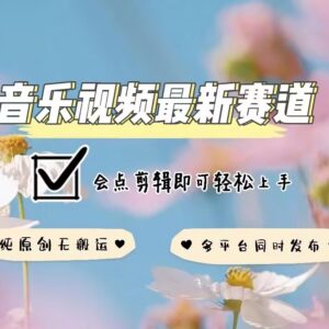 2025音乐视频赛道合规原创新玩法 会基础剪辑即可多平台同步运营-雨叶虚拟资源网
