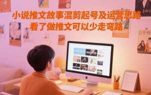 小说推文故事混剪起号运营攻略 新手做号避坑实用指南-雨叶虚拟资源网