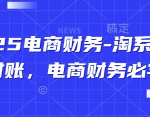 2025淘系天猫电商对账实操课程 电商财务岗位必学技能教程-雨叶虚拟资源网