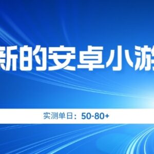 无一机一IP限制安卓小游戏撸金项目 实测日收益可达50-80元-雨叶虚拟资源网