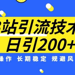B站精准引流实操教学 低门槛日引200精准粉避坑指南-雨叶虚拟资源网