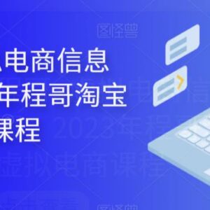 2023程哥虚拟电商信息圈课程 多平台虚拟店铺运营实操教程-雨叶虚拟资源网