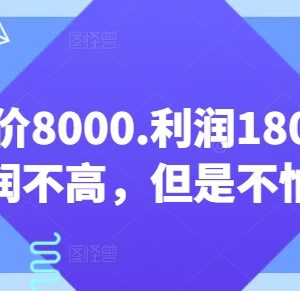 客单价8000利润1800无退货 低门槛轻运营增收项目解析-雨叶虚拟资源网