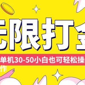 多平台无脚本手动打金玩法教程 小白可上手单机日入30-50元-雨叶虚拟资源网