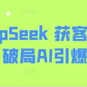 DeepSeek获客训练营全套教程 掌握AI赋能营销获客实用技巧-雨叶虚拟资源网