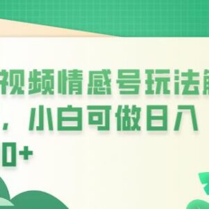 短视频平台匿名情感短信副业玩法拆解 新手可操作月入万元-雨叶虚拟资源网