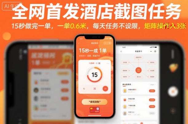 美团酒店截图零门槛副业详解 单均0.6元无任务上限操作简单