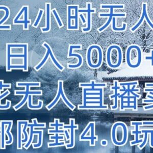 抖音24小时无人直播卖课教程 雪花挂载防封4.0玩法揭秘-雨叶虚拟资源网