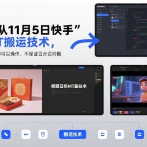 11月5日快手MT搬运技术教程 带货影视类内容均可操作自测-雨叶虚拟资源网