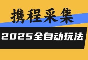 2025携程信息采集全自动玩法 零人工高单价项目实操指南-雨叶虚拟资源网
