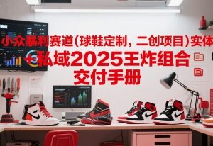 2025球鞋定制二创副业玩法 实体+私域组合运营交付手册-雨叶虚拟资源网