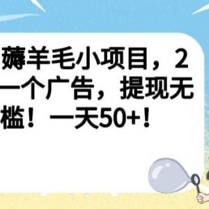 实测看广告赚红包薅羊毛小项目 无门槛提现单日收益可达50元-雨叶虚拟资源网