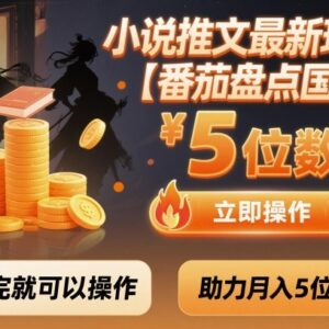 小说推文番茄盘点国漫玩法详解 低门槛实操可稳定实现月入五位数-雨叶虚拟资源网