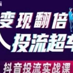 抖音投流实战课程 从基础搭建到人群包投放全流程教学-雨叶虚拟资源网