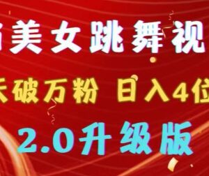 2024AI美女跳舞视频起号玩法 5天破万粉多变现路径升级教程-雨叶虚拟资源网