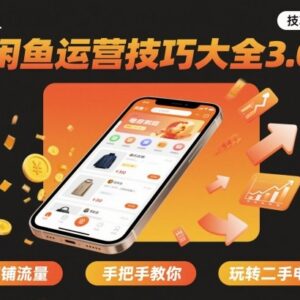 闲鱼运营3.0实用技巧汇总 二手电商店铺引流实操全教程-雨叶虚拟资源网