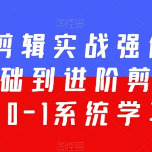 零基础到进阶全能剪辑实战强化课 200节系统学习教程合集-雨叶虚拟资源网
