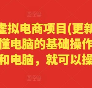 2024年6月更新拼多多虚拟电商项目 零基础新手可操作实操教程-雨叶虚拟资源网