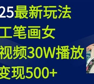 2025工笔画美女AI视频号玩法 高播放变现实操完整教程-雨叶虚拟资源网