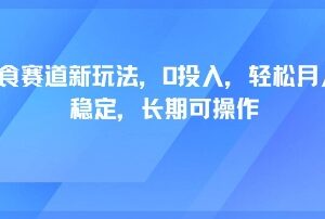 轻断食赛道零投入新玩法 个人长期可操作稳定月入过万攻略-雨叶虚拟资源网