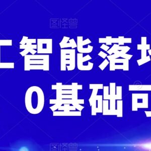 0基础可学AI人工智能落地实操课 覆盖多场景实用操作技巧-雨叶虚拟资源网