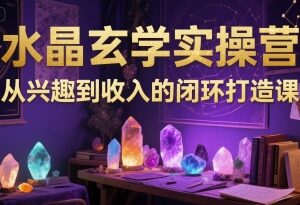 水晶玄学实操营课程 从兴趣入门到变现闭环打造全攻略-雨叶虚拟资源网