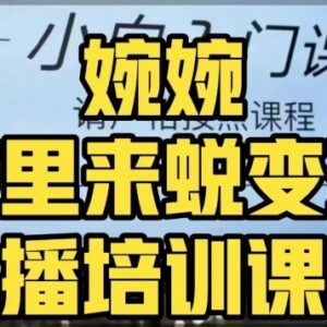 婉婉婉里来主播蜕变班 系统掌握直播带货全链路底层逻辑-雨叶虚拟资源网