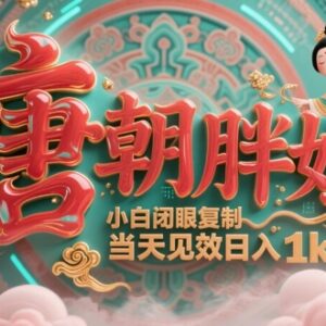 AI制作唐朝胖妞爆款短视频教程 新手可复制操作快速变现-雨叶虚拟资源网