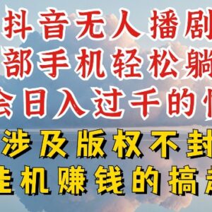 抖音无人直播防封号实操教程 零版权低门槛盈利玩法分享-雨叶虚拟资源网
