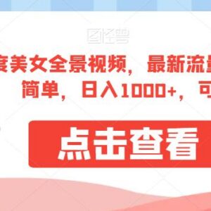 360度全景美女视频玩法拆解 低门槛操作可矩阵运营获客变现-雨叶虚拟资源网
