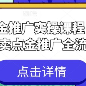 2024外卖点金推广全流程实操课 从入门到高阶运营教程-雨叶虚拟资源网