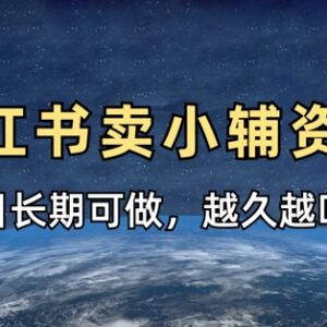 小红书售卖小学教辅资料实操教程 长期稳定副业项目玩法解析-雨叶虚拟资源网