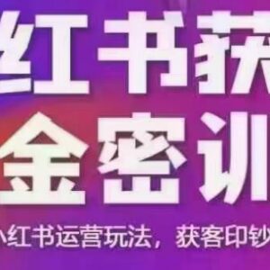 2025小红书获客掘金线下课资料 运营玩法及获客实操全解析-雨叶虚拟资源网
