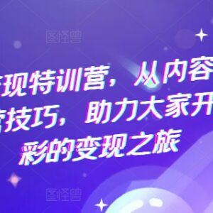 抖音变现特训营 从内容创作到运营全流程干货教程-雨叶虚拟资源网