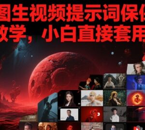 AI生图生视频提示词保姆式使用教学 小白可直接套用的实操指南-雨叶虚拟资源网