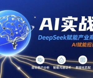 DeepSeek赋能产业商业招商 AI实战营覆盖招商全流程实操教学-雨叶虚拟资源网