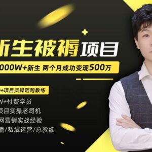 大学新生被褥蓝海项目实操 0基础从0到1副业变现陪跑训练营-雨叶虚拟资源网